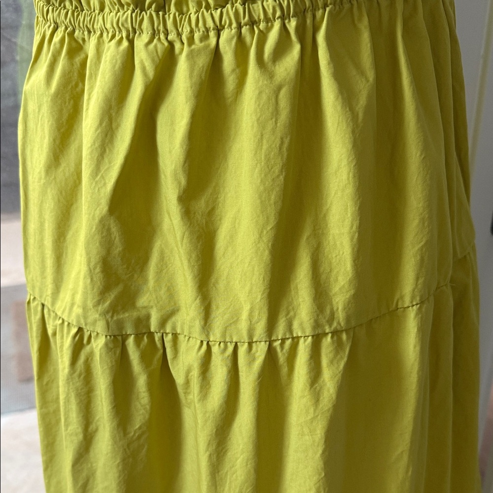Ellison Chartreuse Yellow Tiered Maxi Dress - Picture 4 of 5
